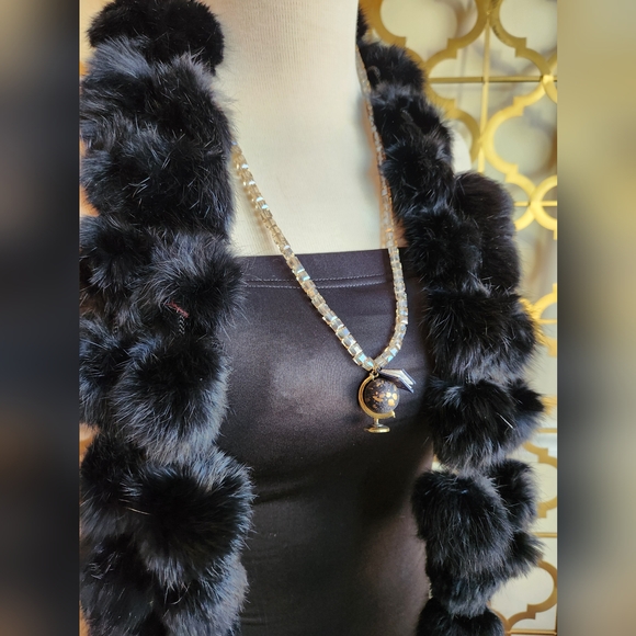 ✨️🌏Handcrafted Globe with Inset Crystals and Passport with Pages - Picture 1 of 16